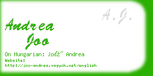 andrea joo business card